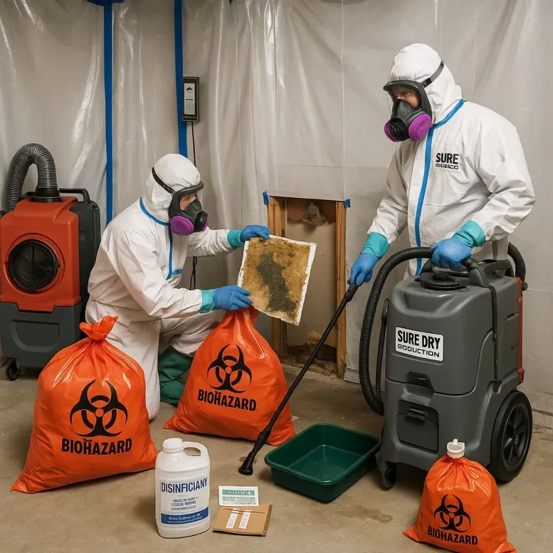 Contaminated Water Handling Protocols process in Crawford County, OH